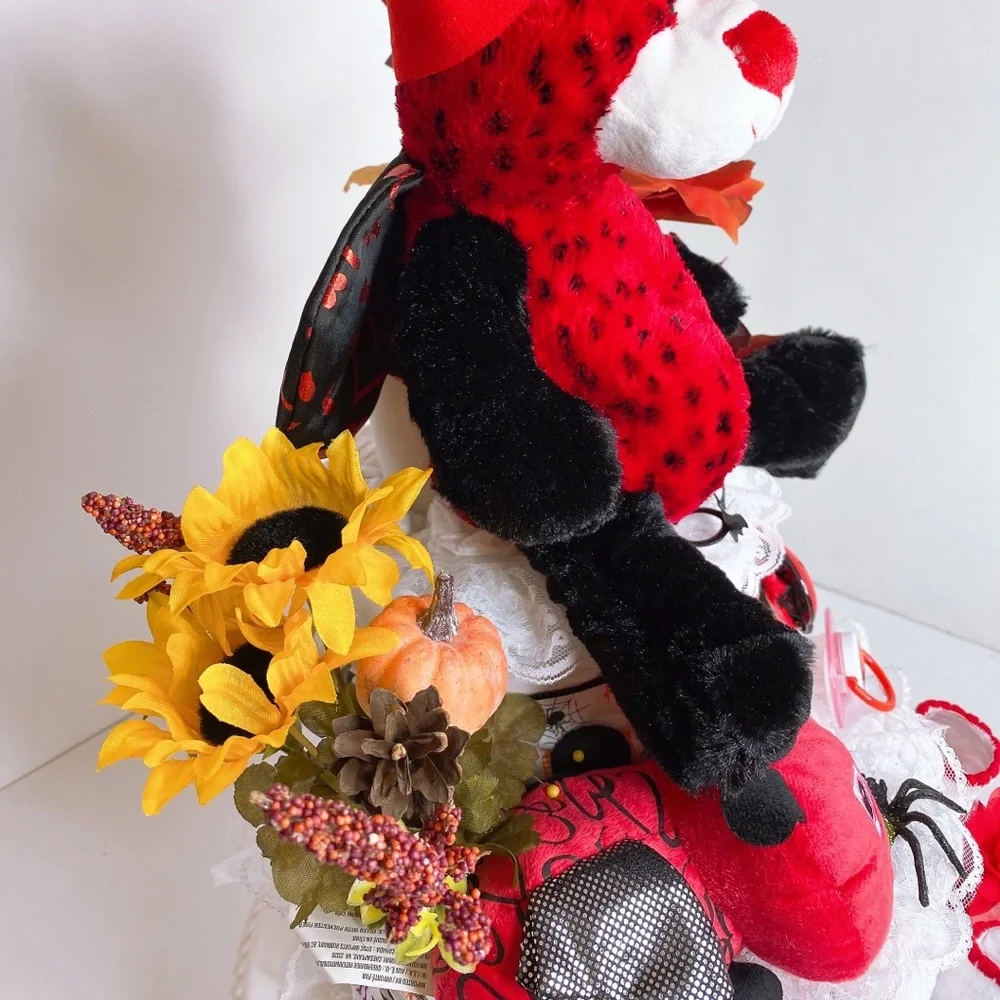 Ladybug Halloween Diaper Cake